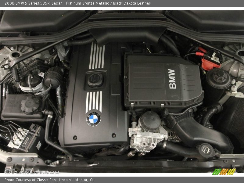 Platinum Bronze Metallic / Black Dakota Leather 2008 BMW 5 Series 535xi Sedan
