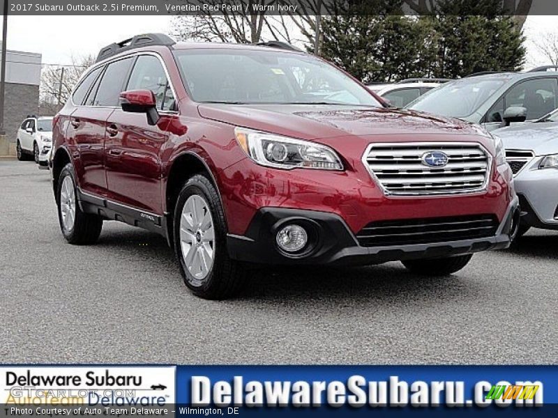 Venetian Red Pearl / Warm Ivory 2017 Subaru Outback 2.5i Premium