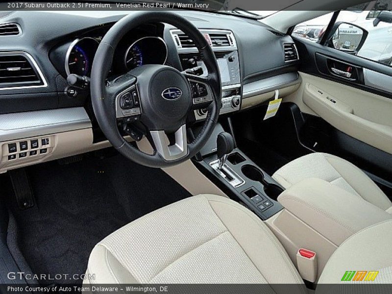 Venetian Red Pearl / Warm Ivory 2017 Subaru Outback 2.5i Premium