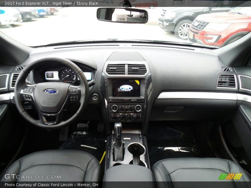 Ingot Silver / Ebony Black 2017 Ford Explorer XLT