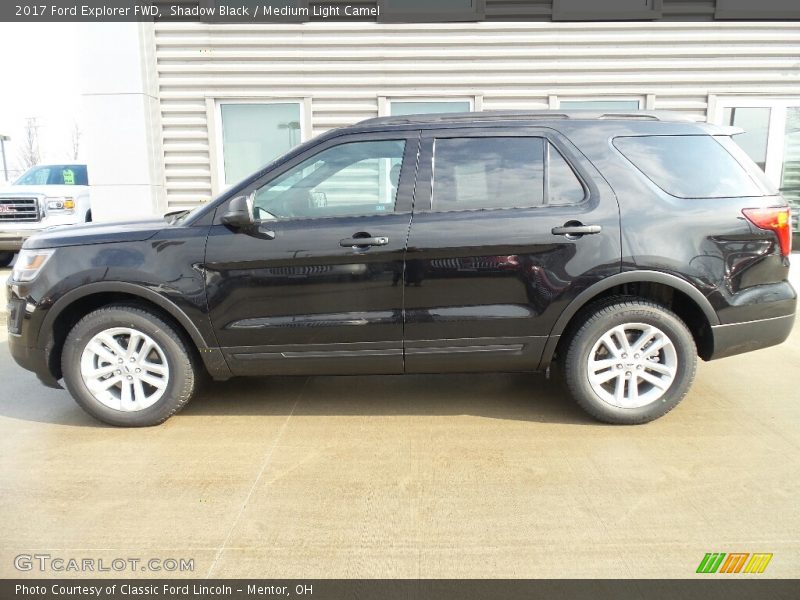 Shadow Black / Medium Light Camel 2017 Ford Explorer FWD