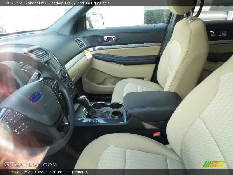 Shadow Black / Medium Light Camel 2017 Ford Explorer FWD