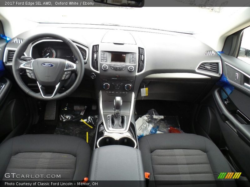 Oxford White / Ebony 2017 Ford Edge SEL AWD