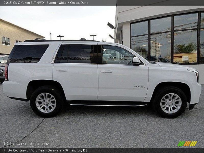 Summit White / Cocoa/Dune 2015 GMC Yukon SLT 4WD