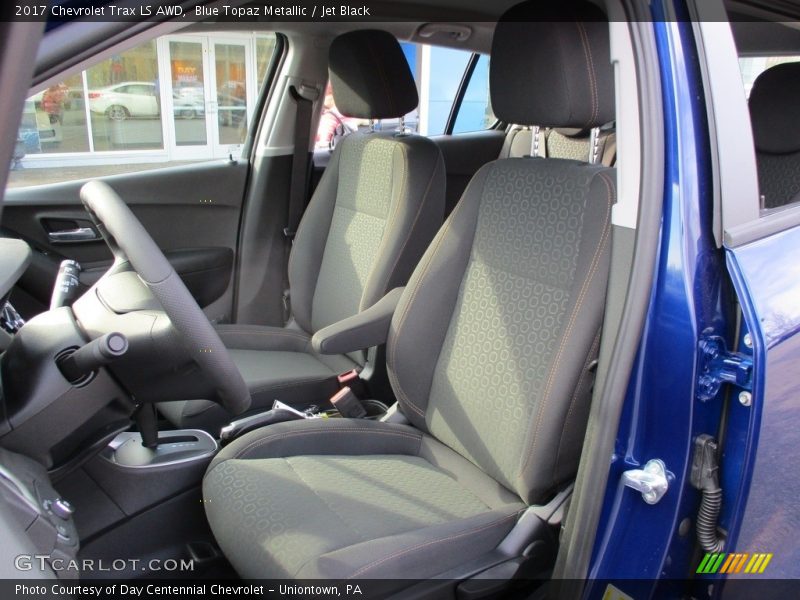 Blue Topaz Metallic / Jet Black 2017 Chevrolet Trax LS AWD