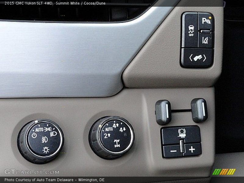 Summit White / Cocoa/Dune 2015 GMC Yukon SLT 4WD