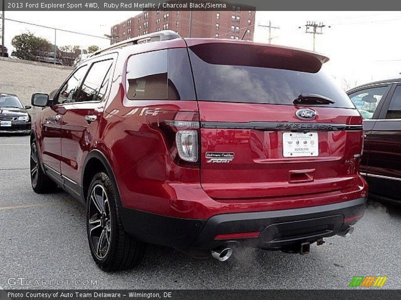 Ruby Red Metallic / Charcoal Black/Sienna 2013 Ford Explorer Sport 4WD
