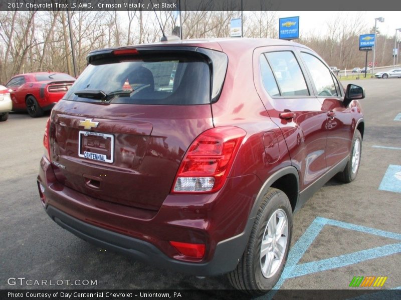 Crimson Metallic / Jet Black 2017 Chevrolet Trax LS AWD