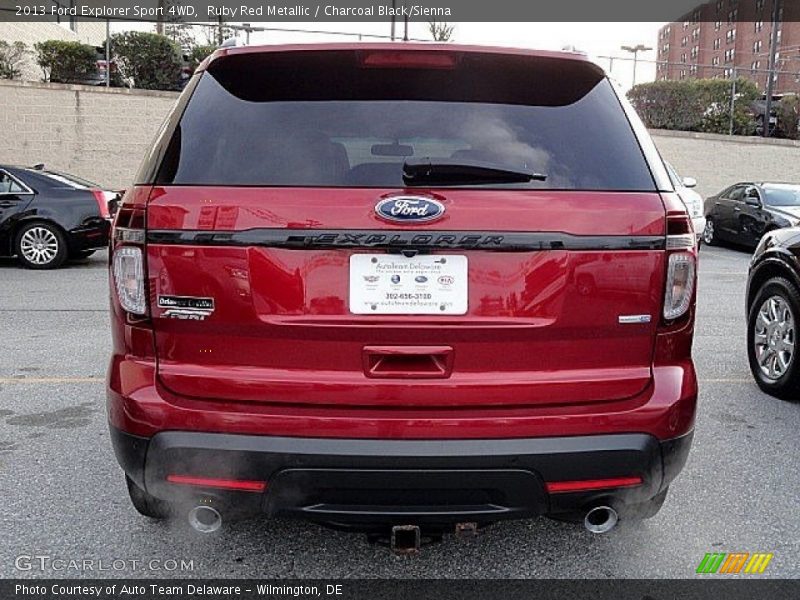Ruby Red Metallic / Charcoal Black/Sienna 2013 Ford Explorer Sport 4WD
