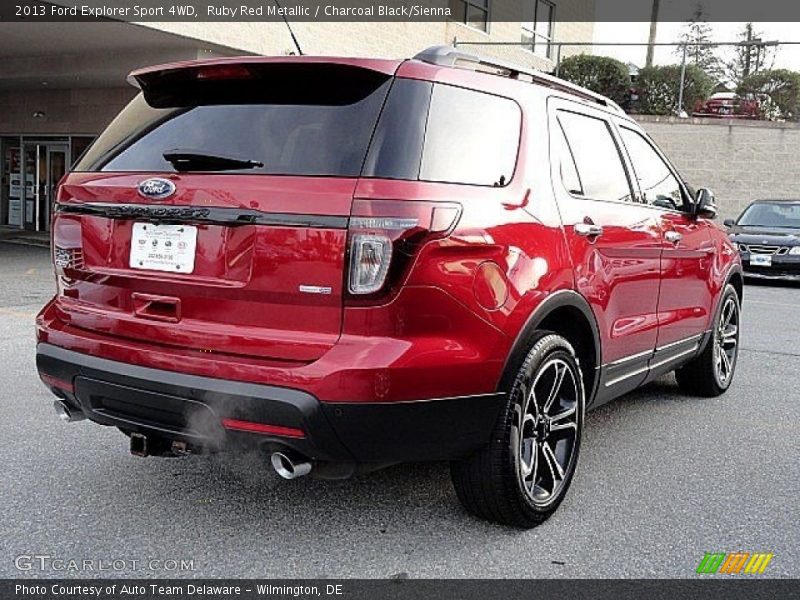 Ruby Red Metallic / Charcoal Black/Sienna 2013 Ford Explorer Sport 4WD