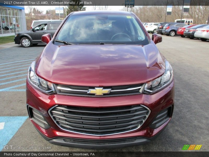 Crimson Metallic / Jet Black 2017 Chevrolet Trax LS AWD