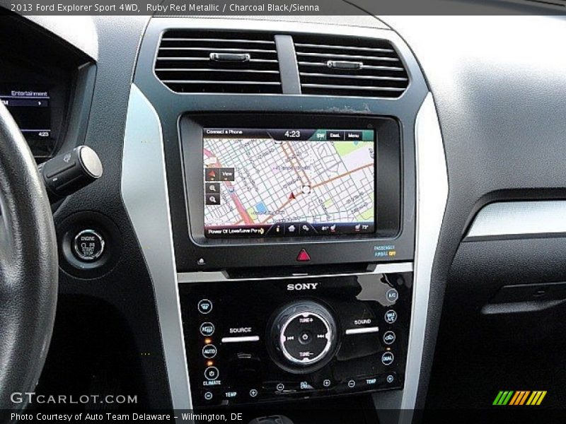 Navigation of 2013 Explorer Sport 4WD