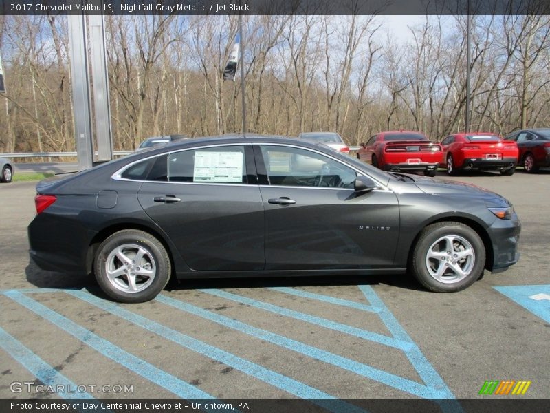 Nightfall Gray Metallic / Jet Black 2017 Chevrolet Malibu LS