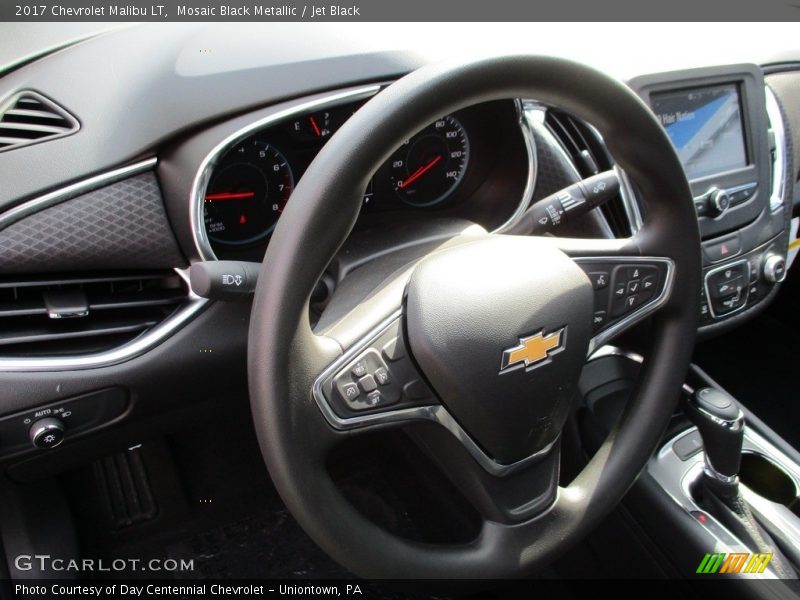 Mosaic Black Metallic / Jet Black 2017 Chevrolet Malibu LT