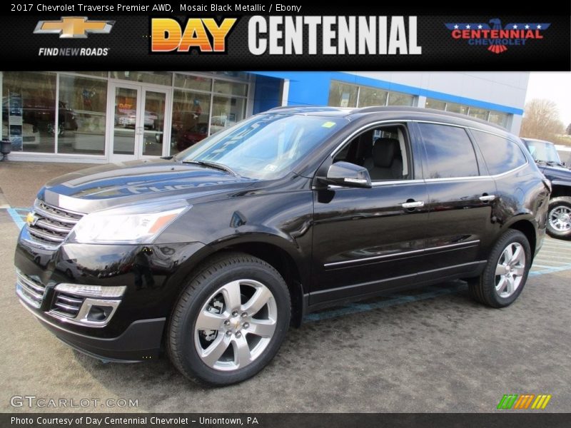 Mosaic Black Metallic / Ebony 2017 Chevrolet Traverse Premier AWD