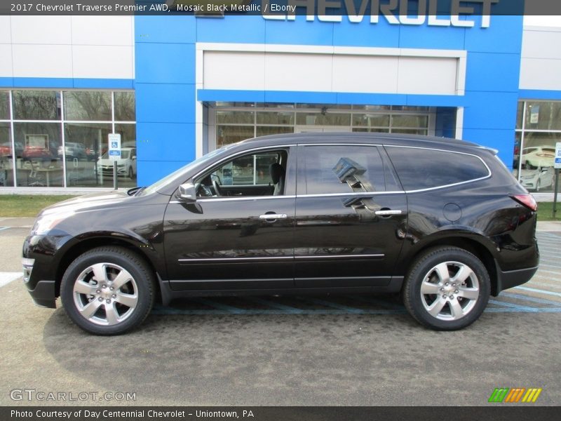 Mosaic Black Metallic / Ebony 2017 Chevrolet Traverse Premier AWD