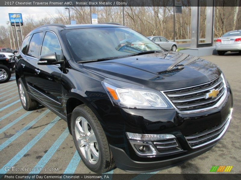 Mosaic Black Metallic / Ebony 2017 Chevrolet Traverse Premier AWD