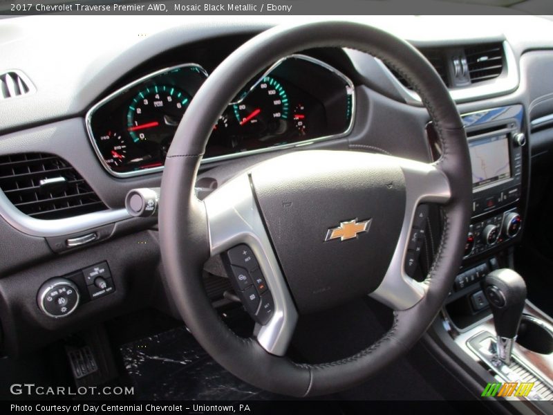 Mosaic Black Metallic / Ebony 2017 Chevrolet Traverse Premier AWD