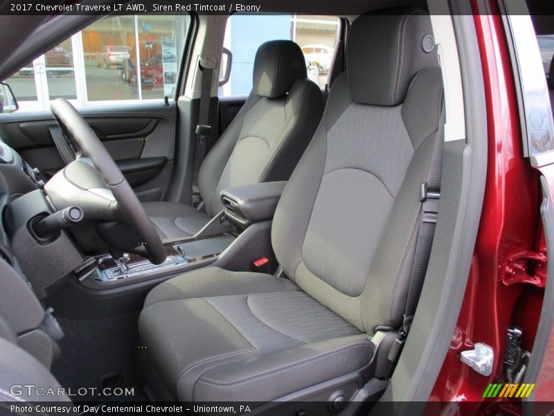 Siren Red Tintcoat / Ebony 2017 Chevrolet Traverse LT AWD
