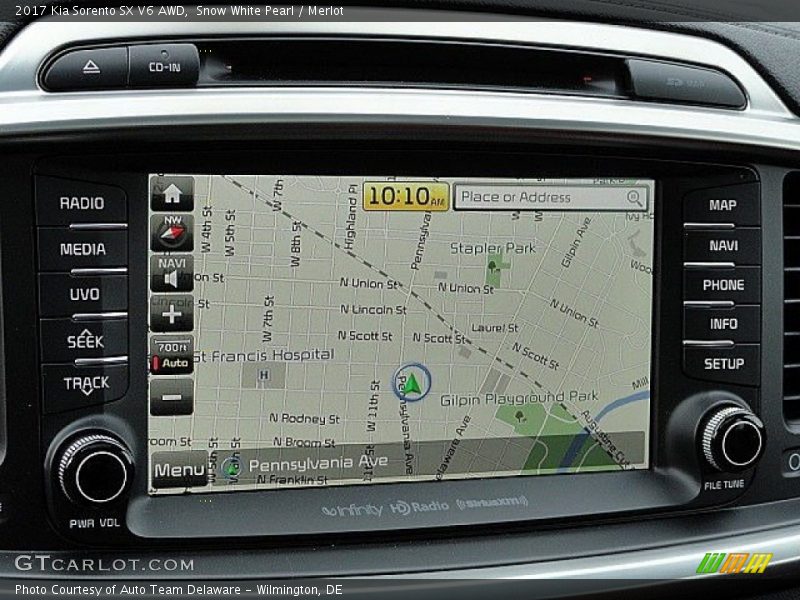 Navigation of 2017 Sorento SX V6 AWD