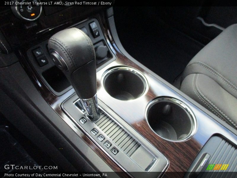 Siren Red Tintcoat / Ebony 2017 Chevrolet Traverse LT AWD