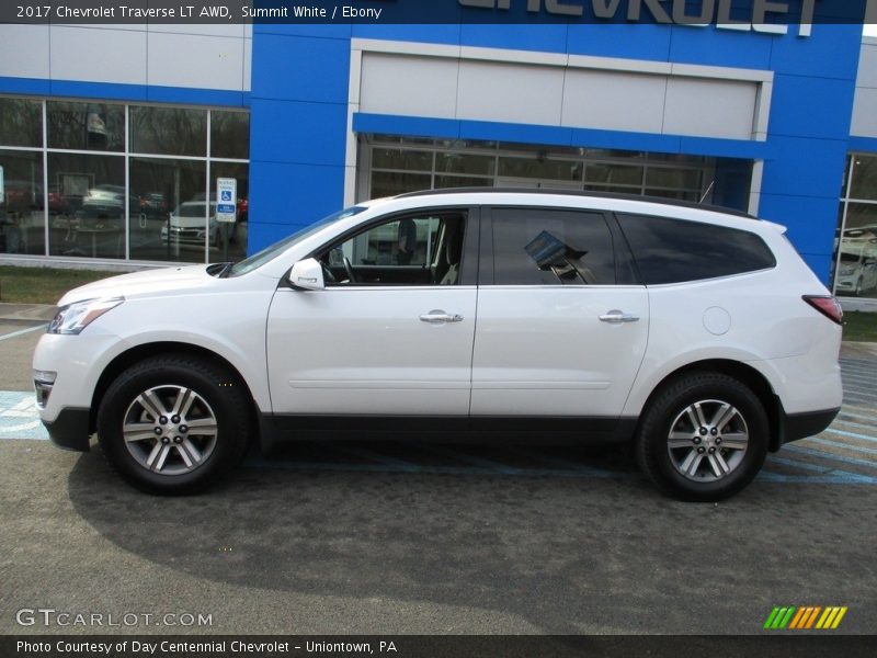 Summit White / Ebony 2017 Chevrolet Traverse LT AWD