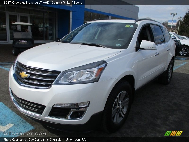 Summit White / Ebony 2017 Chevrolet Traverse LT AWD