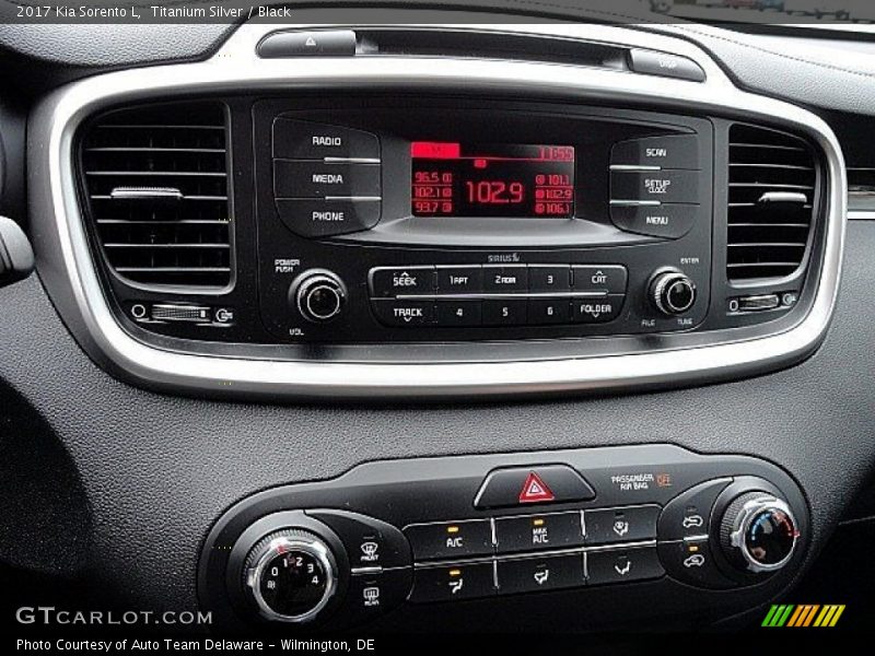 Controls of 2017 Sorento L