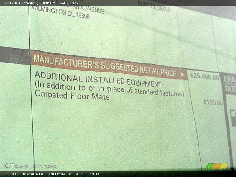 Titanium Silver / Black 2017 Kia Sorento L