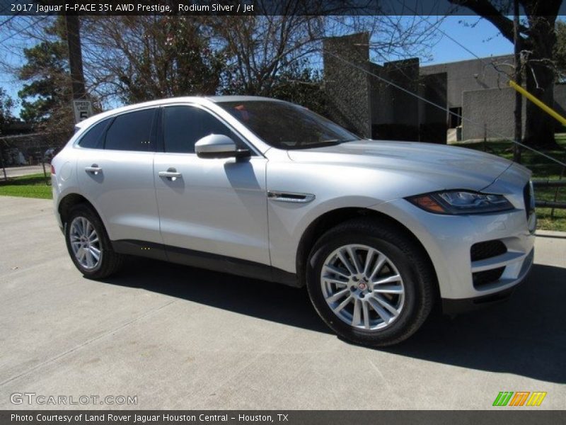 Rodium Silver / Jet 2017 Jaguar F-PACE 35t AWD Prestige