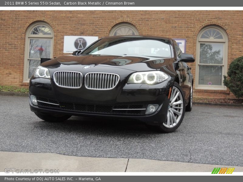 Carbon Black Metallic / Cinnamon Brown 2011 BMW 5 Series 550i Sedan
