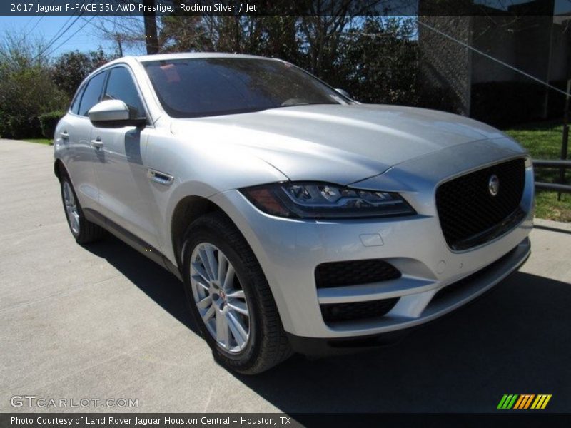 Rodium Silver / Jet 2017 Jaguar F-PACE 35t AWD Prestige