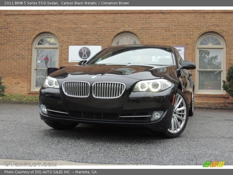 Carbon Black Metallic / Cinnamon Brown 2011 BMW 5 Series 550i Sedan