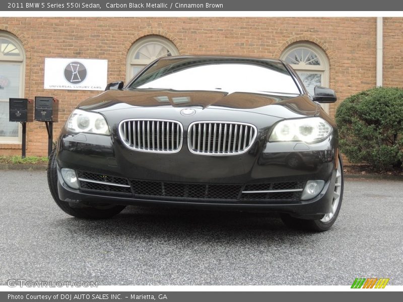 Carbon Black Metallic / Cinnamon Brown 2011 BMW 5 Series 550i Sedan