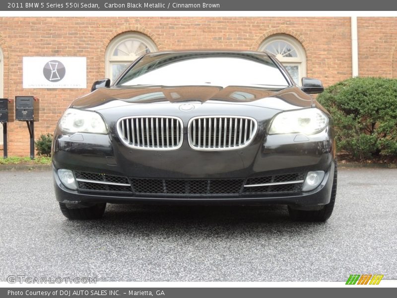 Carbon Black Metallic / Cinnamon Brown 2011 BMW 5 Series 550i Sedan