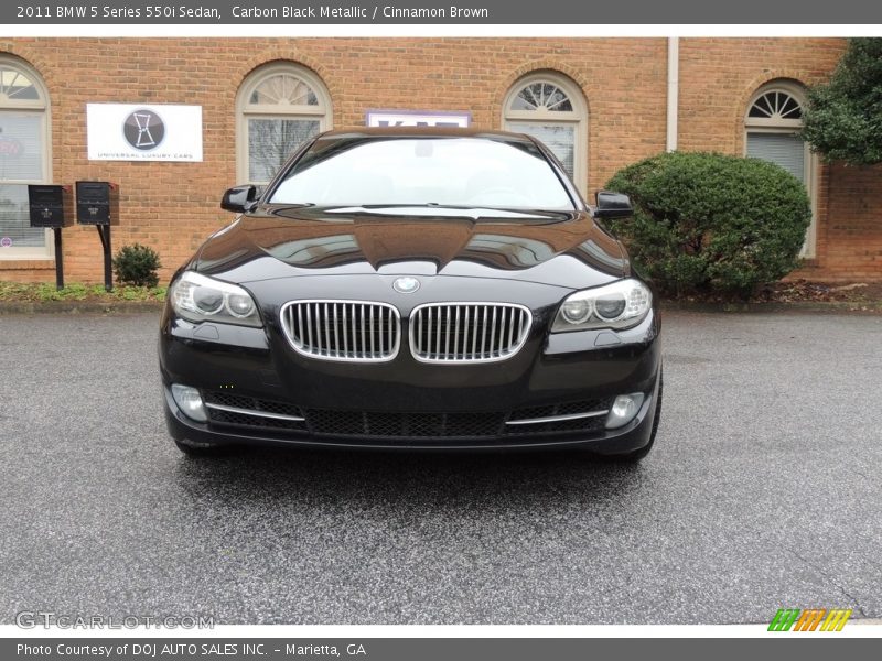 Carbon Black Metallic / Cinnamon Brown 2011 BMW 5 Series 550i Sedan