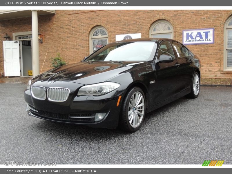 Carbon Black Metallic / Cinnamon Brown 2011 BMW 5 Series 550i Sedan