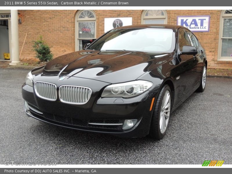 Carbon Black Metallic / Cinnamon Brown 2011 BMW 5 Series 550i Sedan