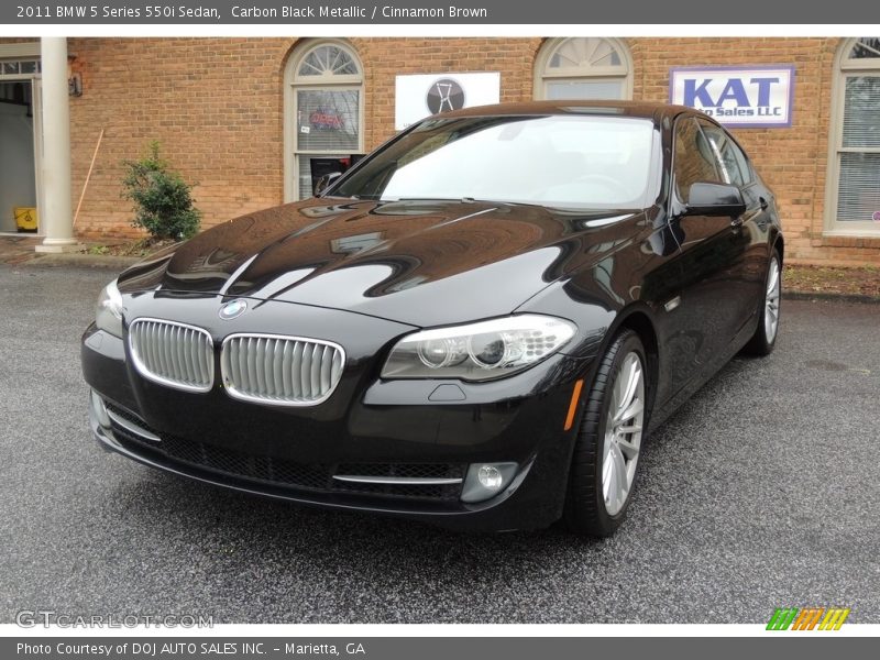 Carbon Black Metallic / Cinnamon Brown 2011 BMW 5 Series 550i Sedan