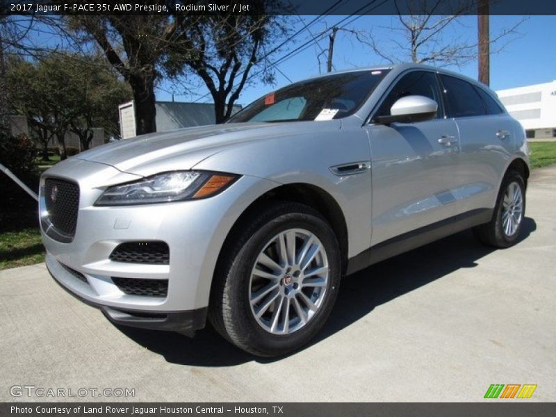 Rodium Silver / Jet 2017 Jaguar F-PACE 35t AWD Prestige