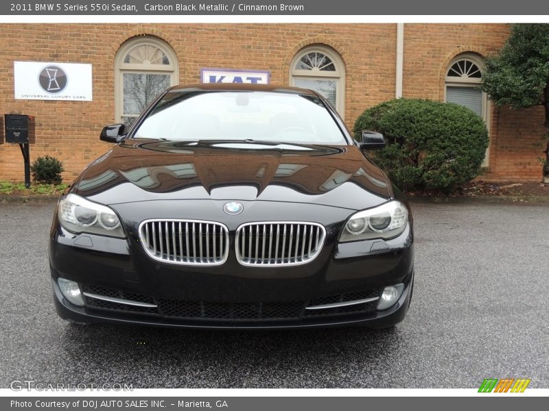 Carbon Black Metallic / Cinnamon Brown 2011 BMW 5 Series 550i Sedan