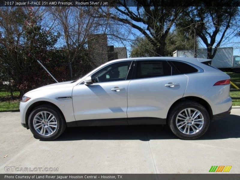 Rodium Silver / Jet 2017 Jaguar F-PACE 35t AWD Prestige