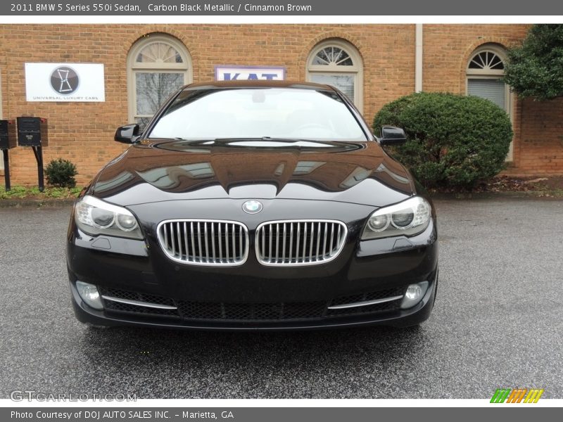 Carbon Black Metallic / Cinnamon Brown 2011 BMW 5 Series 550i Sedan