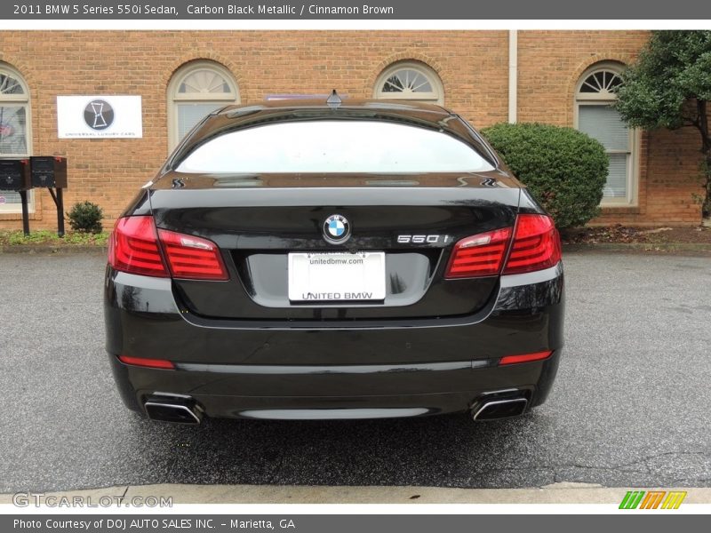 Carbon Black Metallic / Cinnamon Brown 2011 BMW 5 Series 550i Sedan