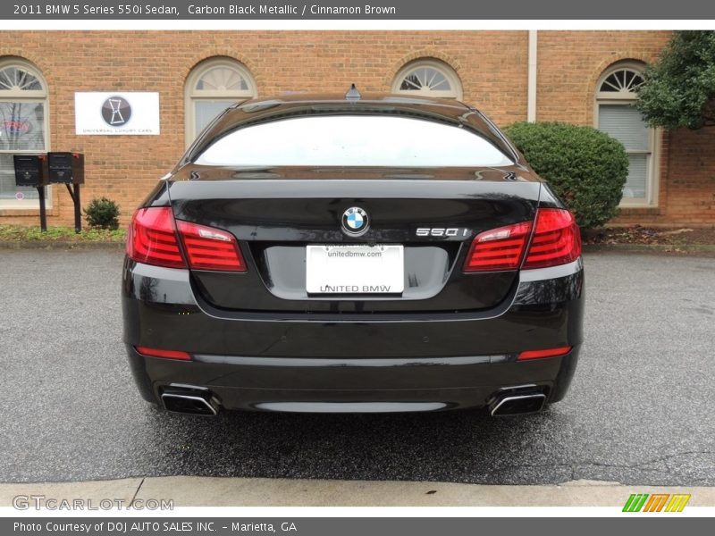 Carbon Black Metallic / Cinnamon Brown 2011 BMW 5 Series 550i Sedan