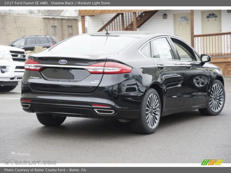 Shadow Black / Medium Light Stone 2017 Ford Fusion SE AWD