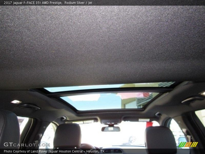 Rodium Silver / Jet 2017 Jaguar F-PACE 35t AWD Prestige