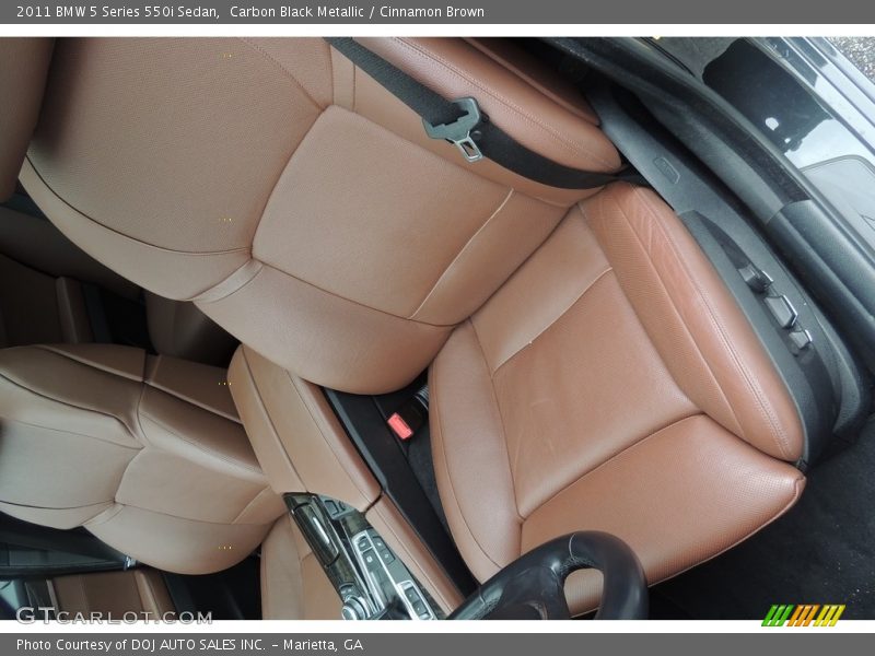 Carbon Black Metallic / Cinnamon Brown 2011 BMW 5 Series 550i Sedan