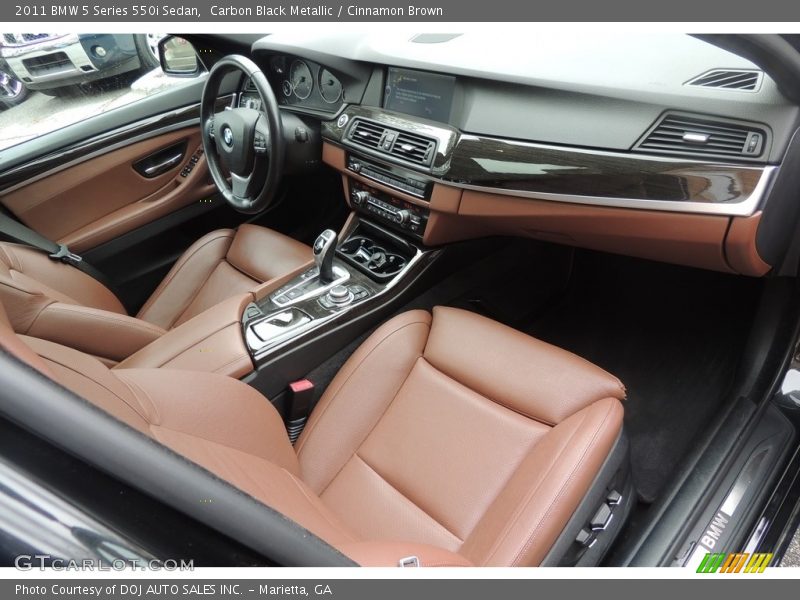 Carbon Black Metallic / Cinnamon Brown 2011 BMW 5 Series 550i Sedan