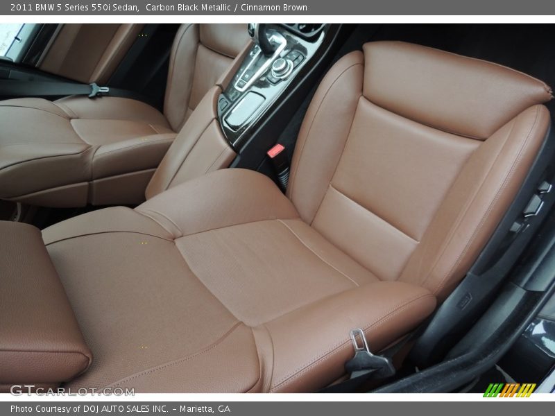 Carbon Black Metallic / Cinnamon Brown 2011 BMW 5 Series 550i Sedan
